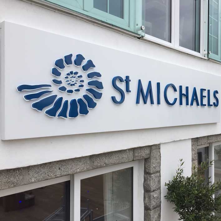 St Michaels Hotel Sign maker for Falmouth Cornwall