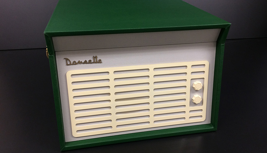 New dansette vintage record player box for sensory items