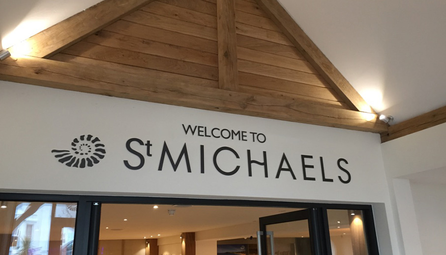 St Michaels Hotel Falmouth Cornwall Welcome Signs by sign maker More Creative 