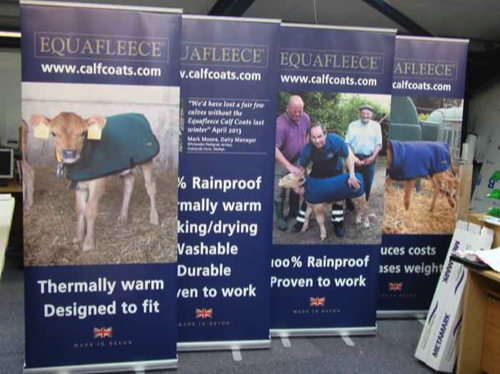 Custom printed roll up stands in Cornwall