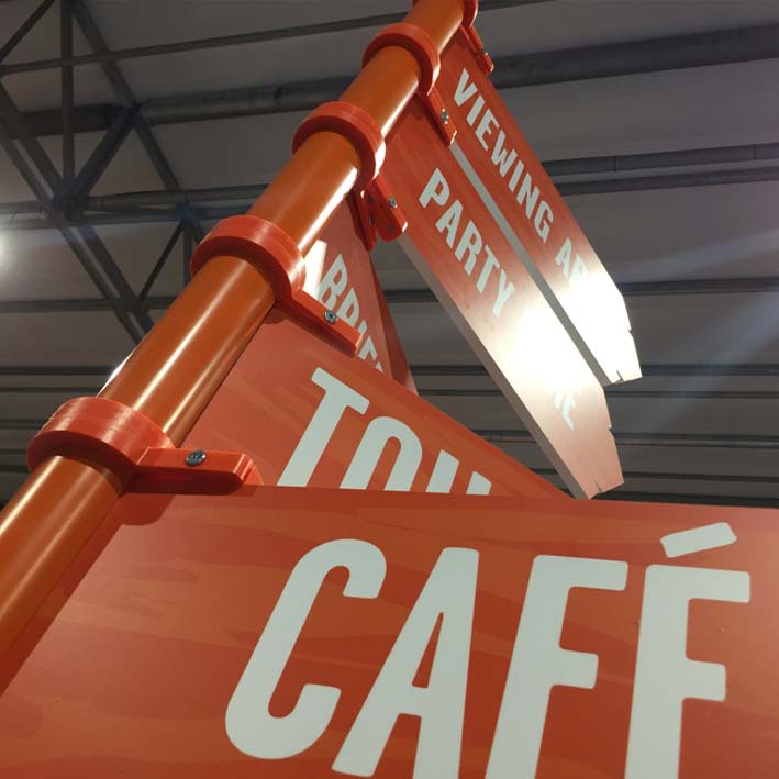 Bespoke creative wayfinding signs