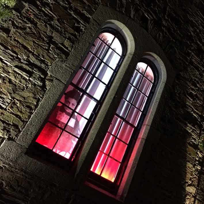 bodmin jail exhibition with window lighting features