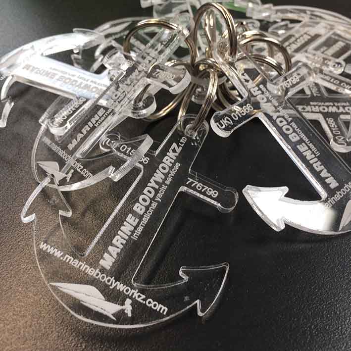 laser engraved key rings with no minimum order