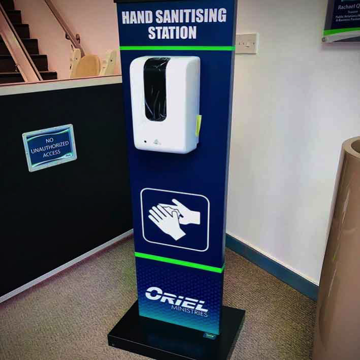 Quality branded sanitiser stations