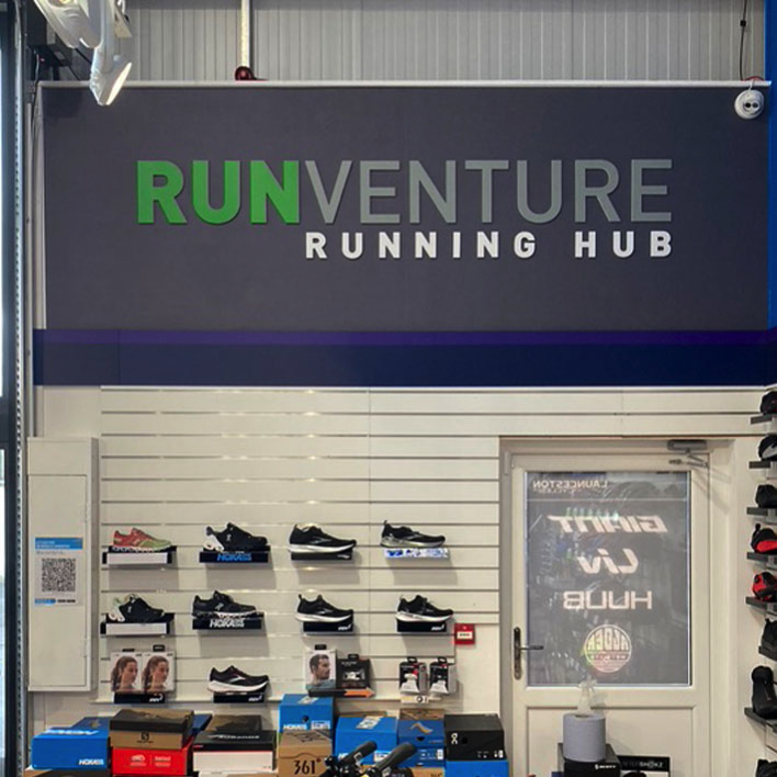 Shop interior walls for running equipment shop in Cornwall