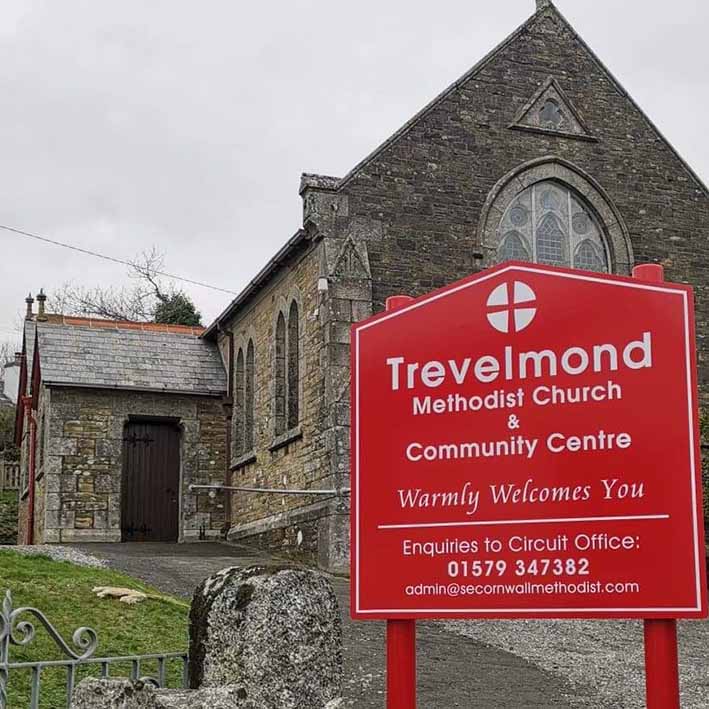 Cornwall Signs Church and Community signage manufactured by More Creative