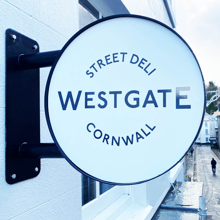 Projecting Sign for Westgate Deli Shop in Launceston