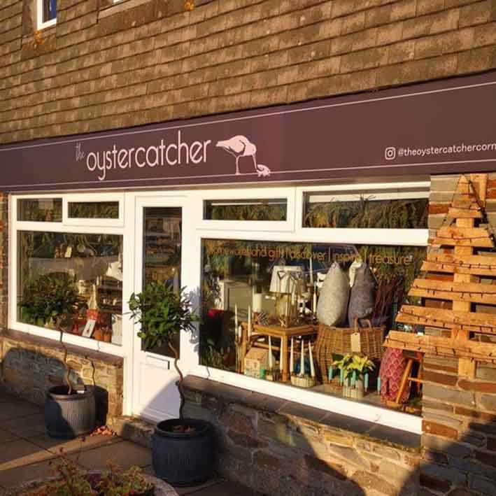 Oystercatcher shop signs in Falmouth by sign makers More Creative