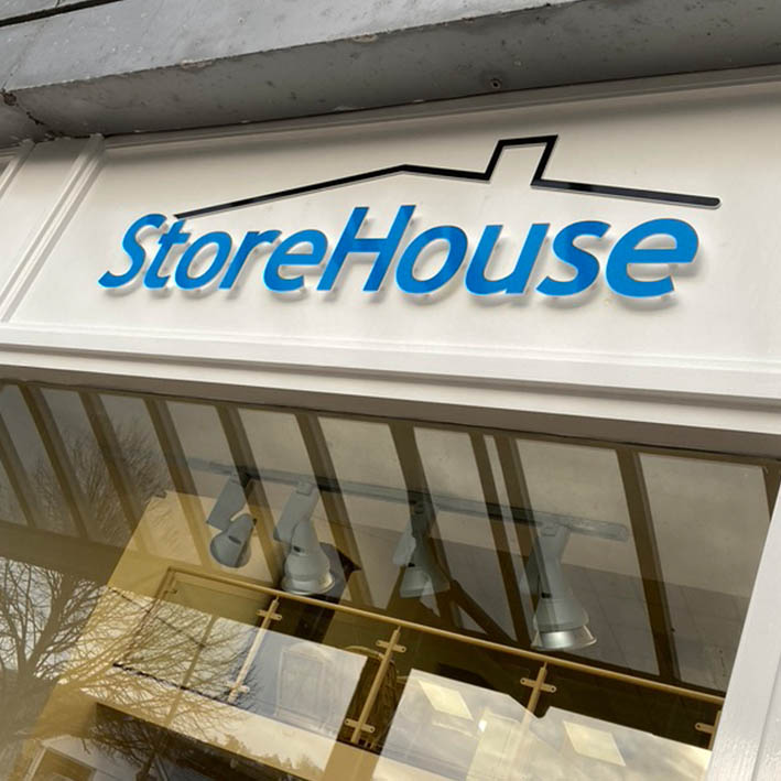 StoreHouse signage at Wadebridge Cornwall 