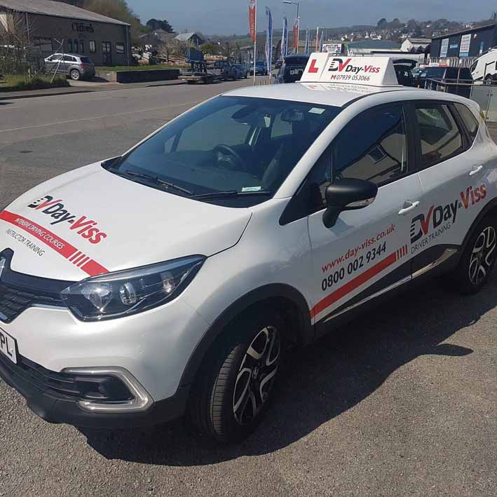 Car signwriting for driving school in Launceston