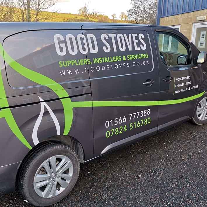 Stove Supplier Grapics for New van