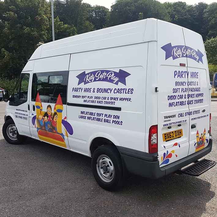 Kids Soft Play Van Graphics with Printed Detail