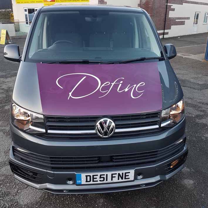 Bonnet wrap for VW transporter