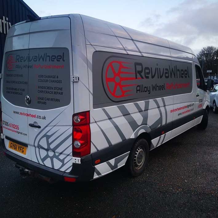 Van graphics and livery for Revivawheel Launceston