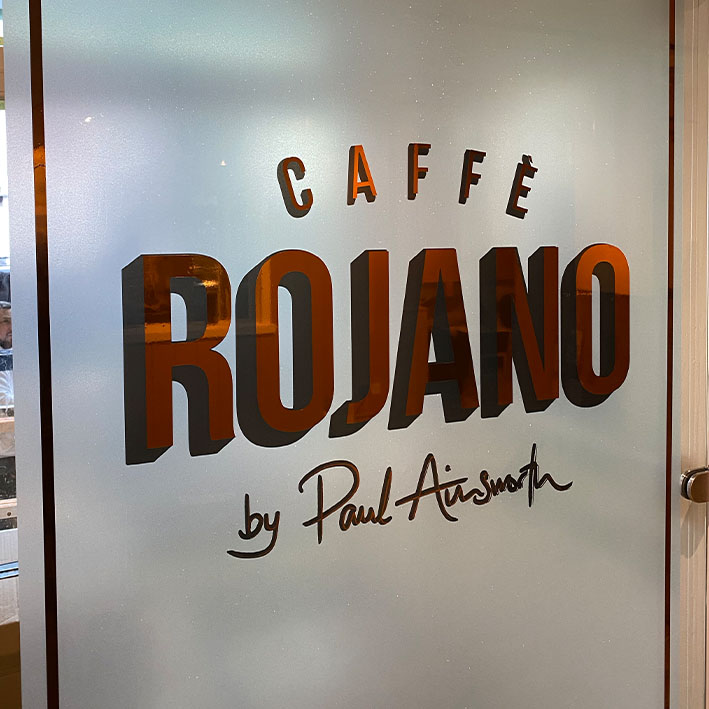 Paul Ainsworth Caffee Rojano Window Graphics Padstow Cornwall